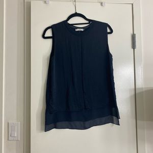 Vince navy tank top